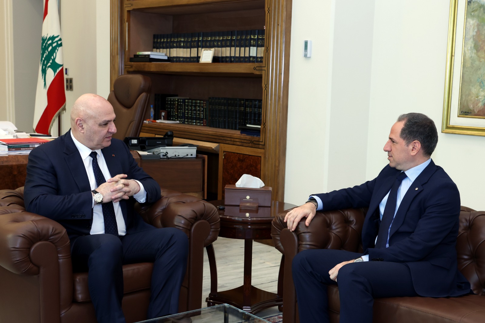 الجميّل من قصر بعبدا: ندعم جهود رئيسي الجمهورية والحكومة في المسار التفاوض ولن نتعايش مع منطق السلاح الميليشياوي بعد اليوم