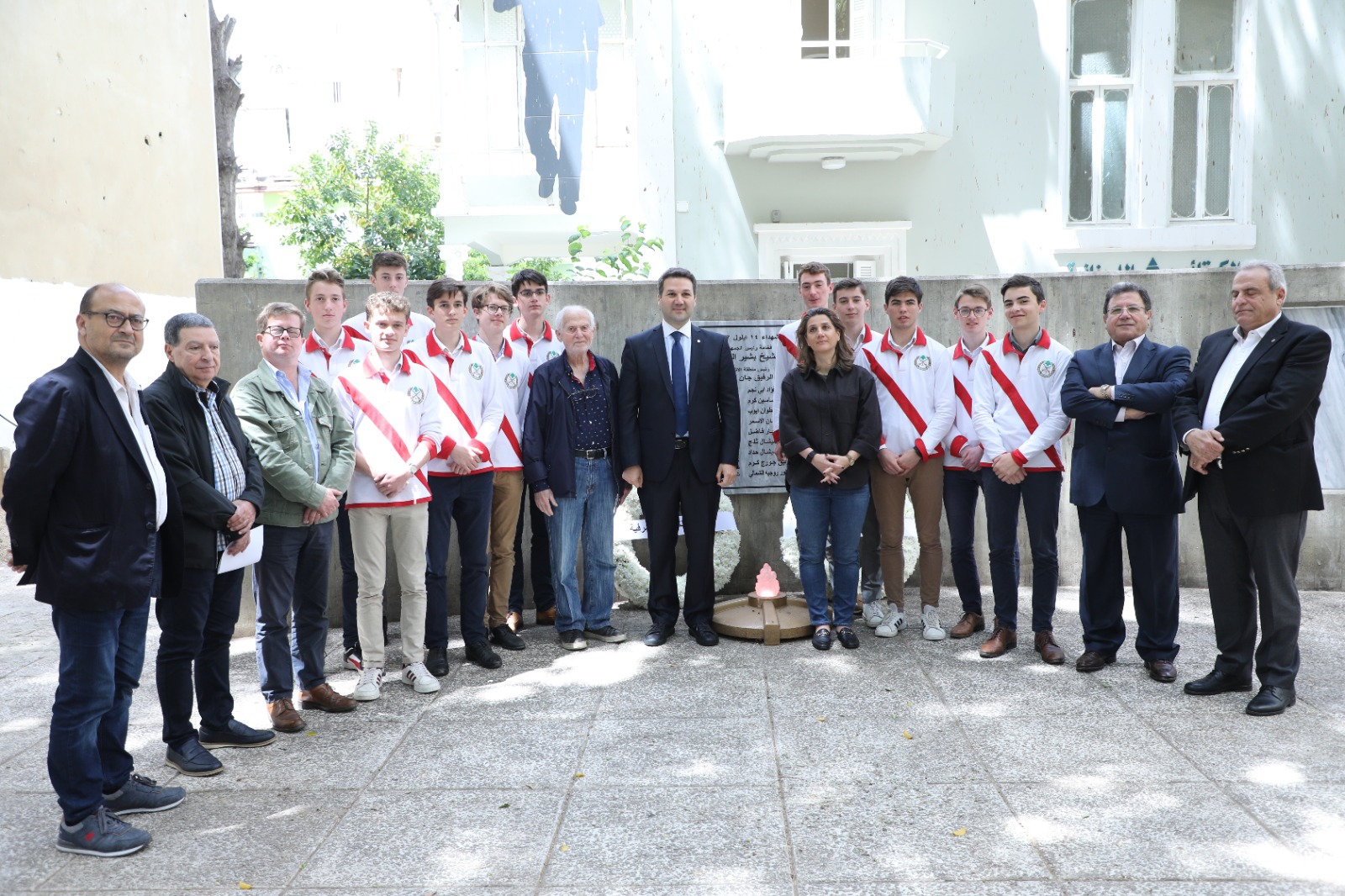 French Student Delegation Honors Bachir Gemayel S Legacy During Beirut