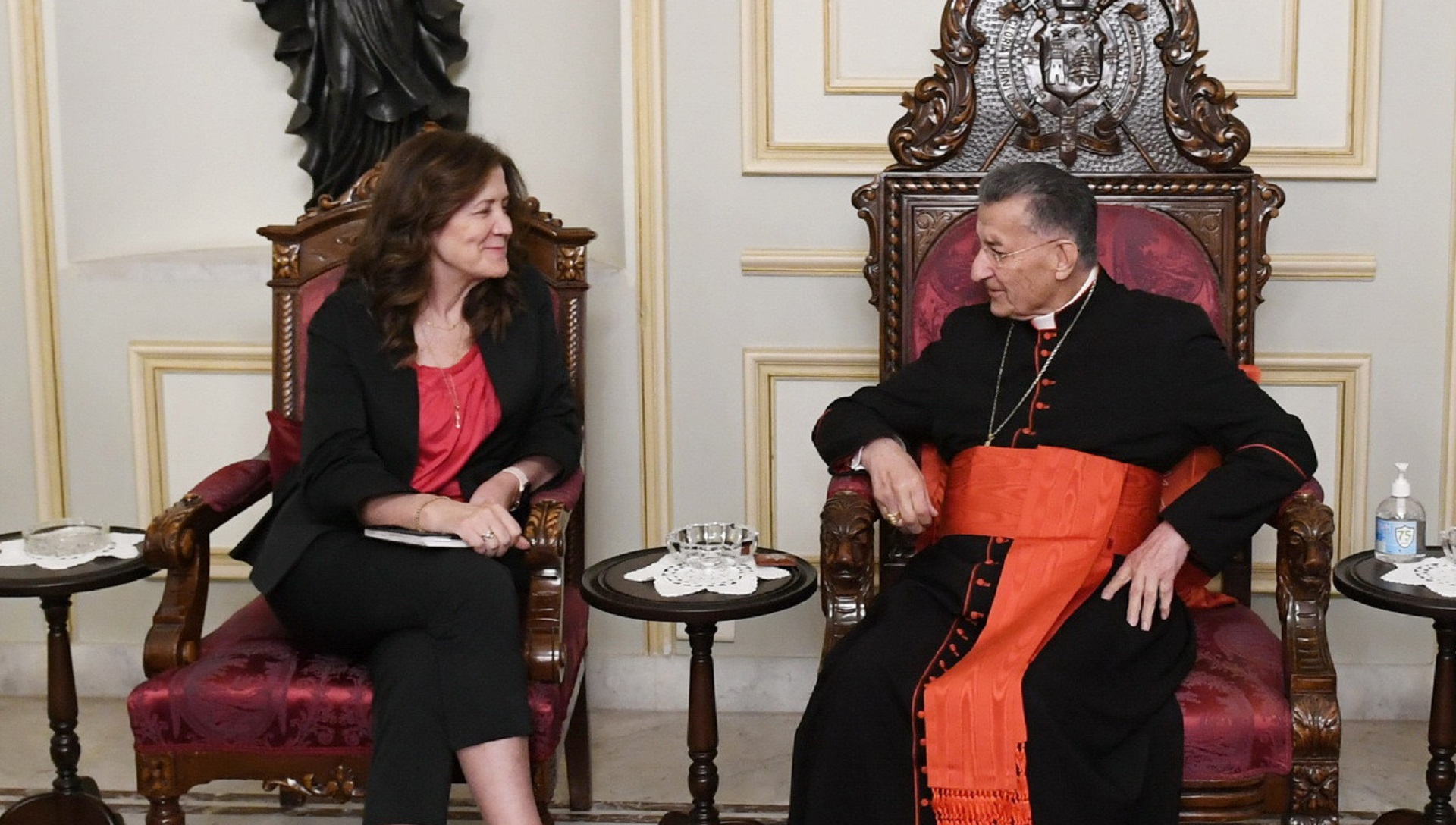 Al Rahi Al-Rahi Meets US Ambassador On Farewell Visit | Kataeb